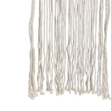 Lakin Ivory Wood Macrame Wall Shelf