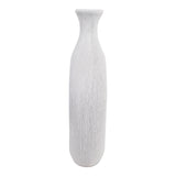 Alray White Beaded Oval Cut Out Vase