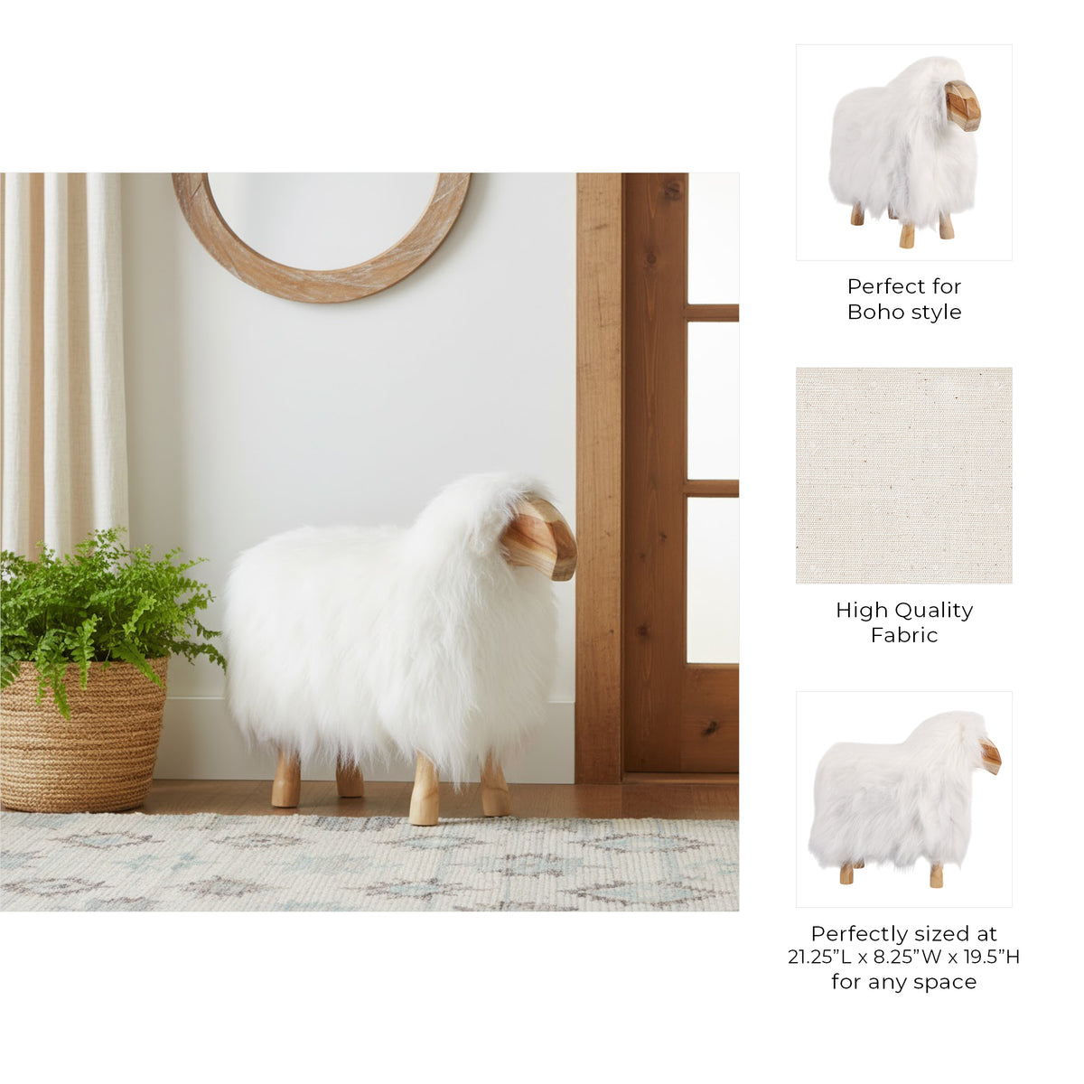 Leoland White/Tan/Brown Decor