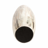Snelling Multicolor Neutral Drip Finish Curved Glass Vase