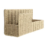 Avalon Natural Scallop Edge Raffia Workspace Organizer