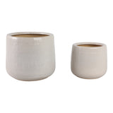 Peytonlake White Planters (Set of 2)