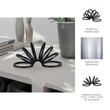 Colusa Black Metal Slinky Ring Decor
