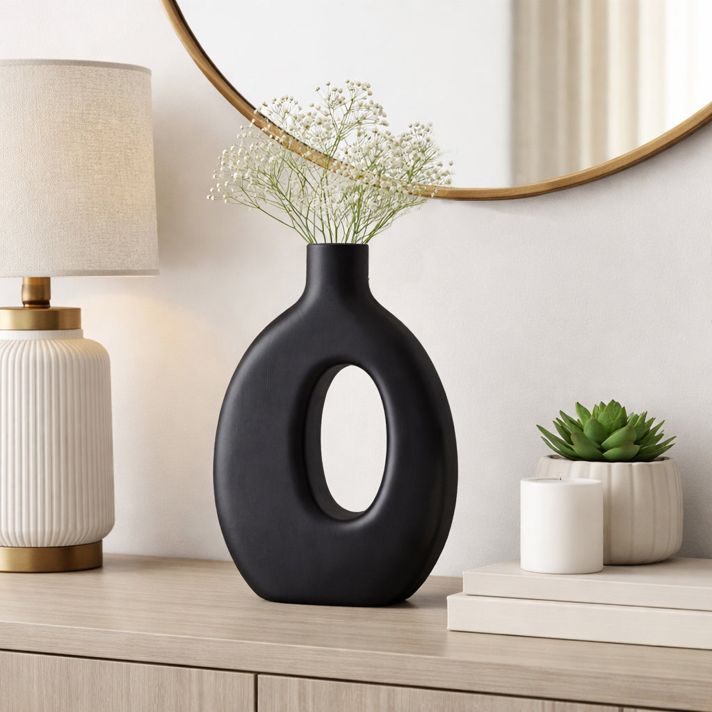 Griffinmoor Black Large Vase