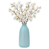 Whitlow Aqua Ceramic Circles Vase Haze