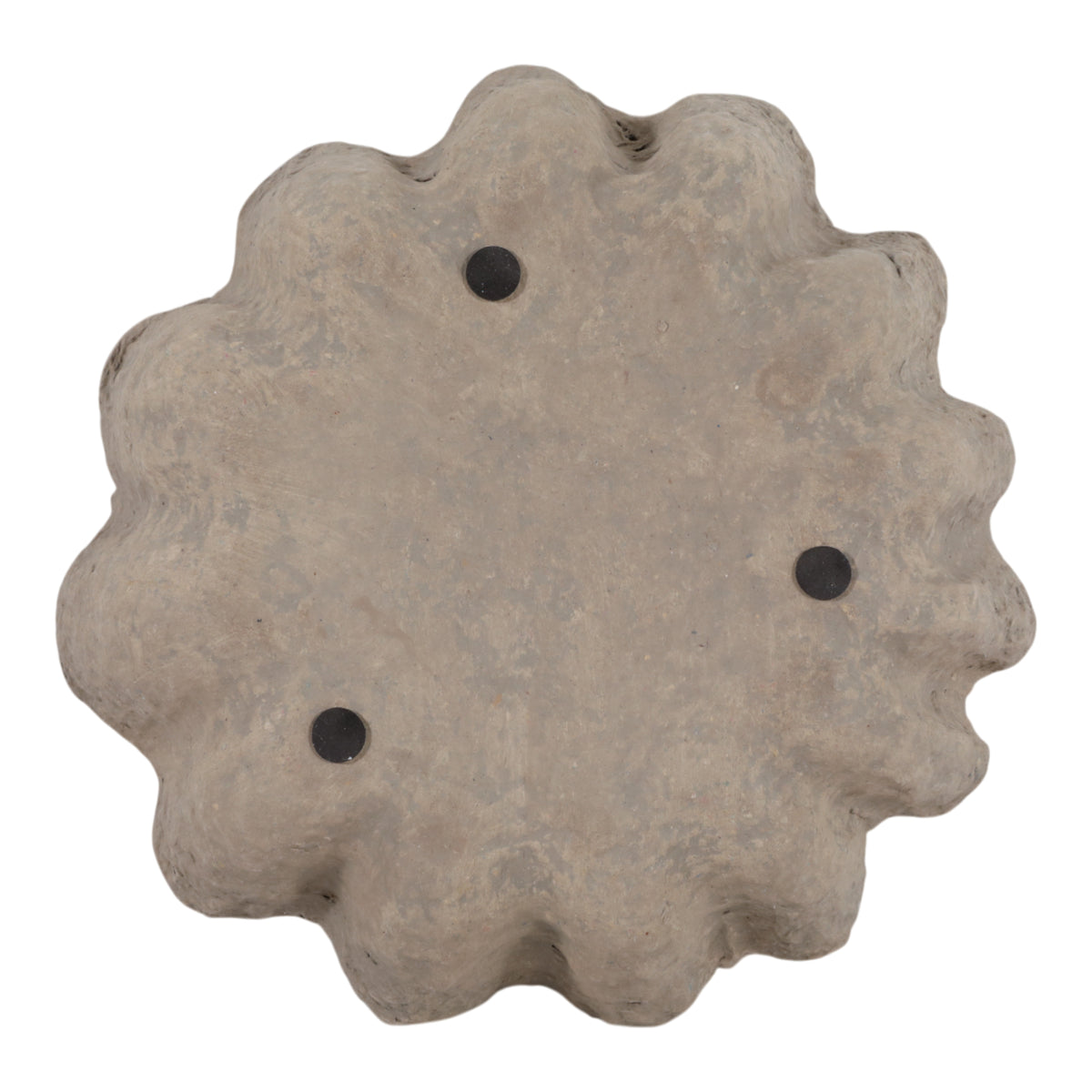 Ragtown Taupe Fluted Paper Mache Bowl
