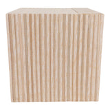Almond Ivory/Tan Large Raffia Jewelry Box with Mirror