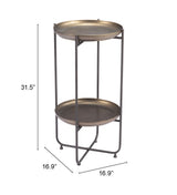 Bronson Bronze Accent Table