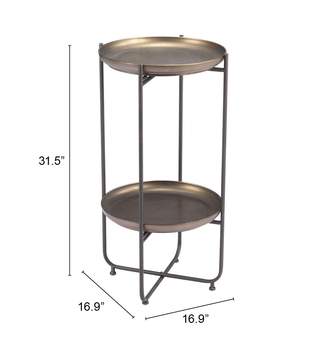 Bronson Bronze Accent Table
