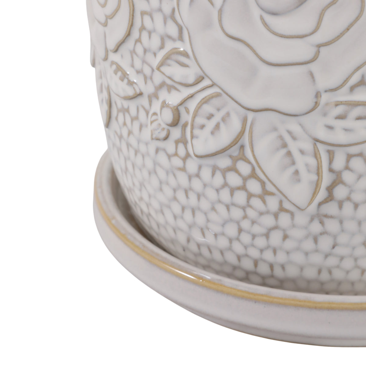 Hobartgate Ivory/White Planters (Set of 2)