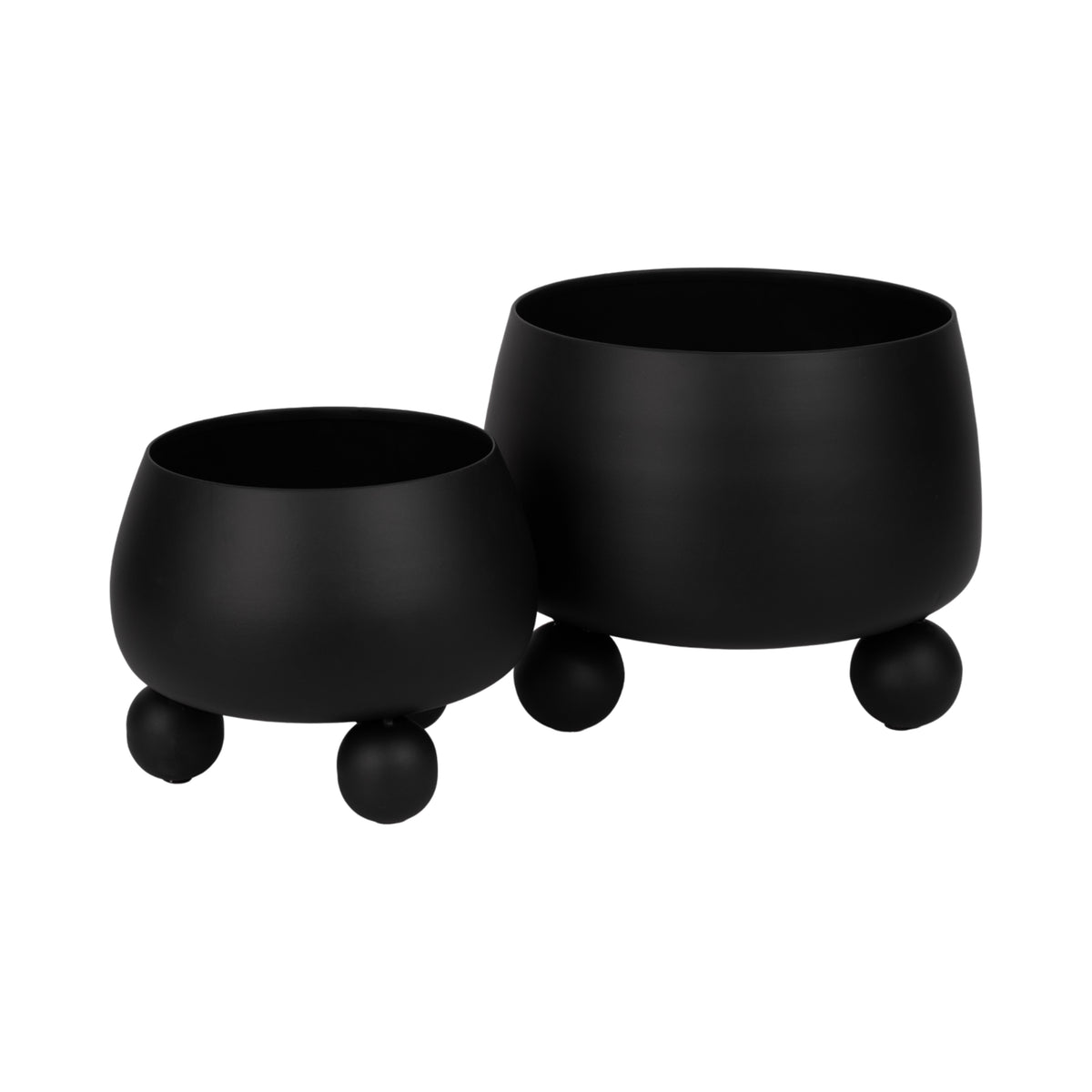 Albafield Black Planters (Set of 2)