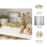 Imola Champagne Metal Crab Decor