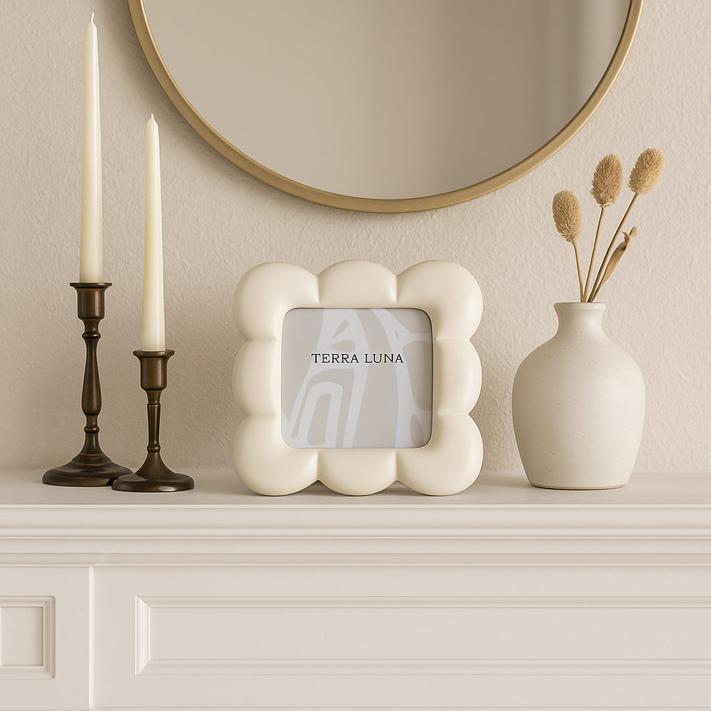Randall Ivory Puffy Squiggle Photo Frame