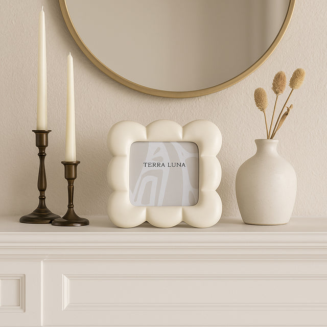 Randall Ivory Puffy Squiggle Photo Frame