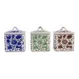 Hendonrun White/Blue/Brown Jars (Set of 3)
