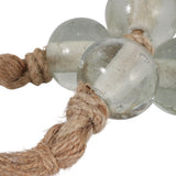 El Verano Clear/Tan Large Glass Bead Garland