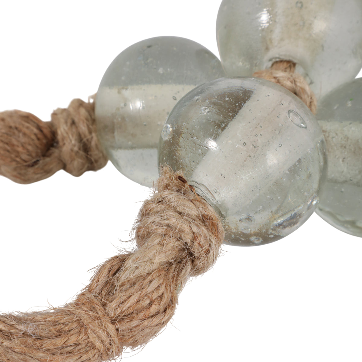 El Verano Clear/Tan Large Glass Bead Garland