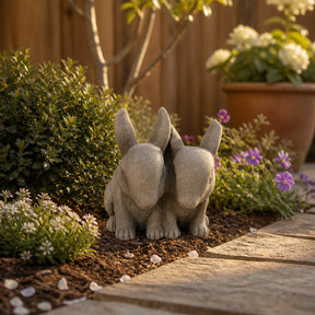 Collinsville Tan Resin Bunnies