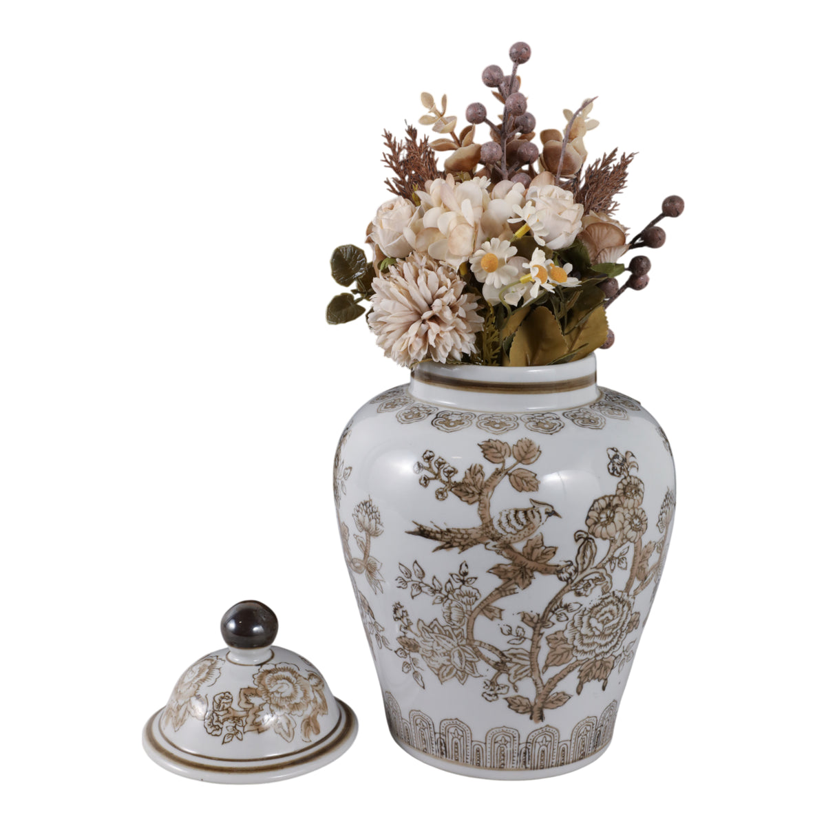 Dougalton Brown/White Chinoiserie