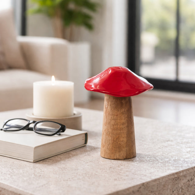 Cedar Stock Red Wood Toadstool Mushroom
