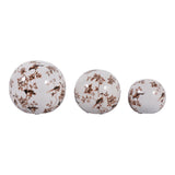 Maxbrook Brown/White Orbs (Set of 3)