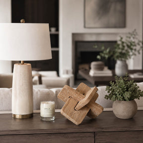 Coyoteville Tan/Brown Travertine Knot
