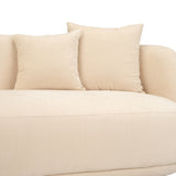 La Crescenta Ivory/Beige 4-Seat Curved Sofa