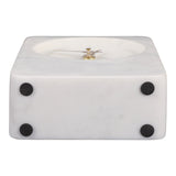 Glennrose White/Gold Small Clock