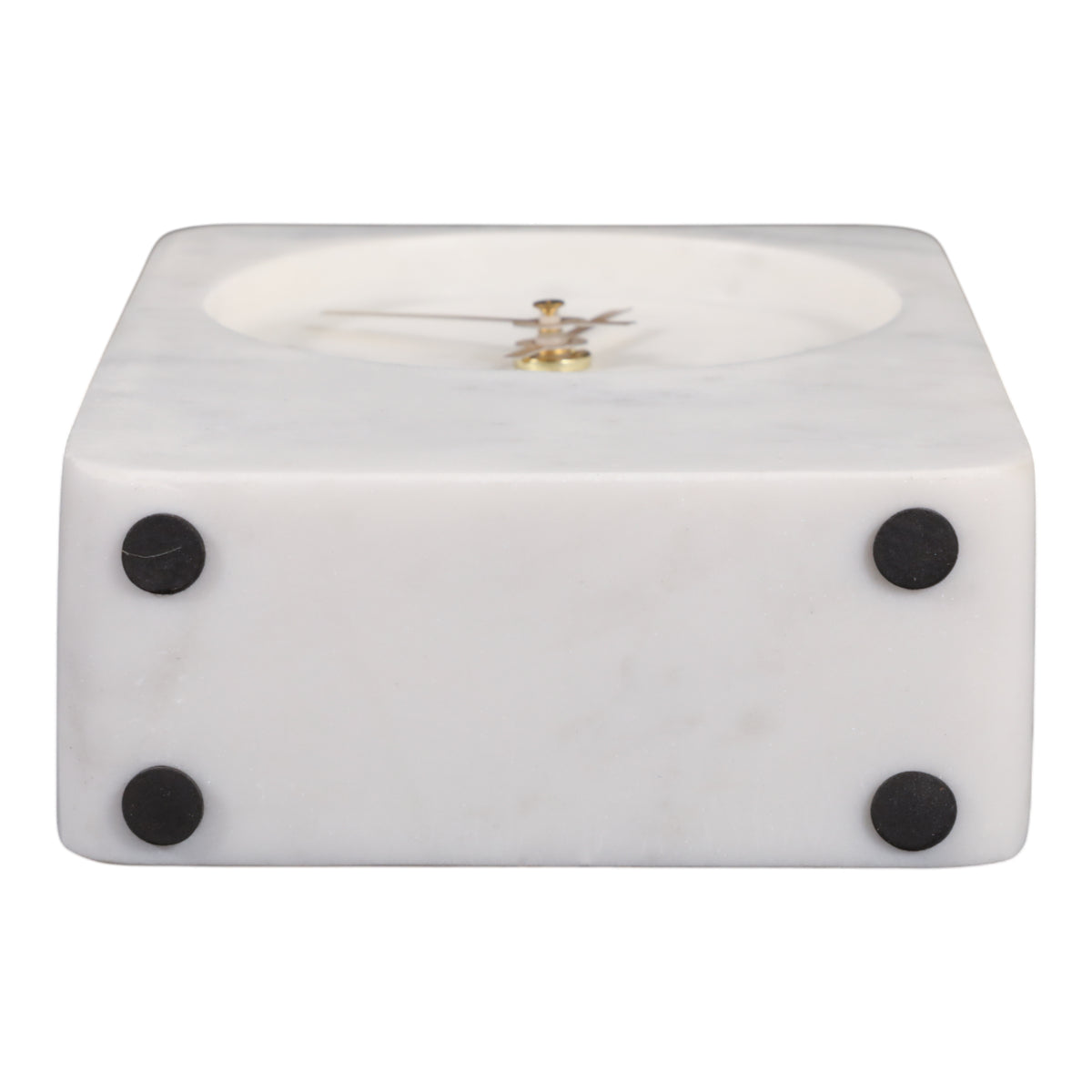 Glennrose White/Gold Small Clock