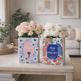 Aptos Multicolor Jane Austen Novels Book Vases (Set of 2)