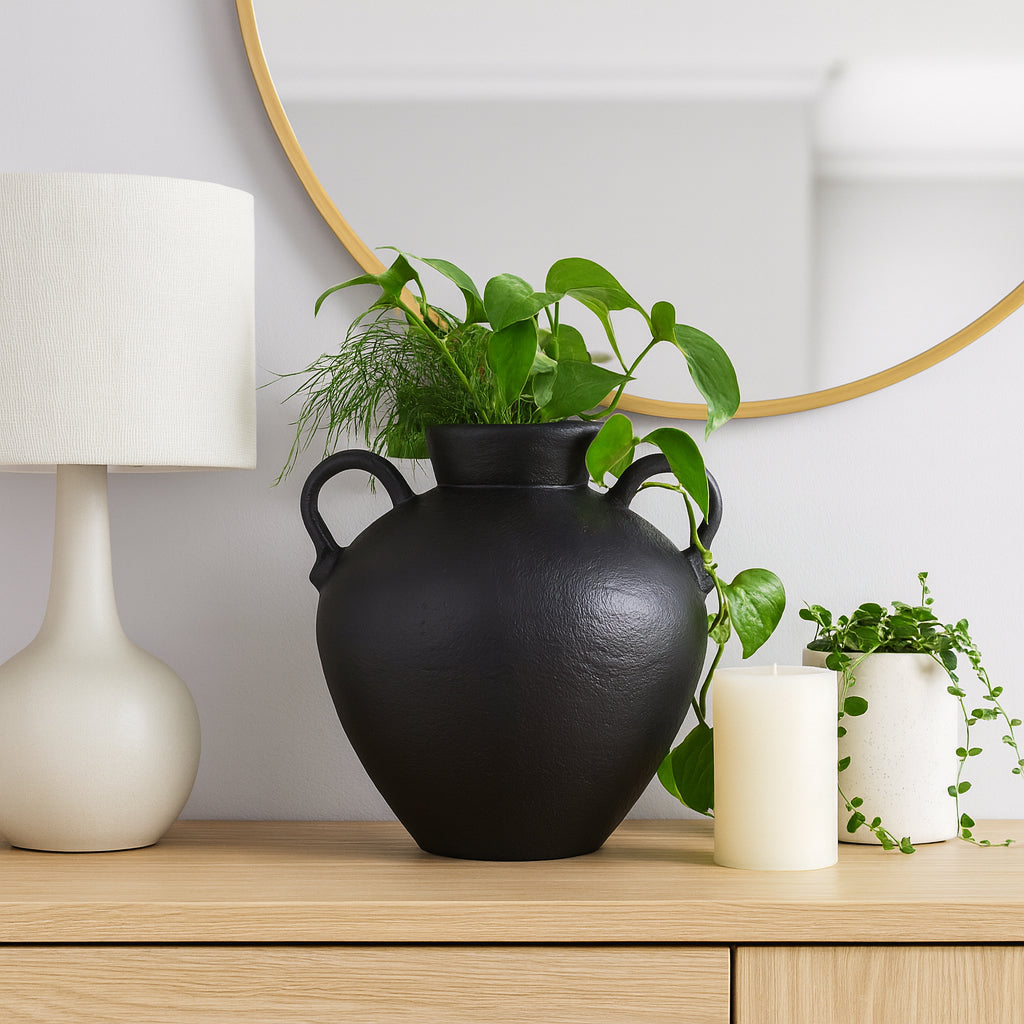 Burtonholm Black Vase - 18763-02EC
