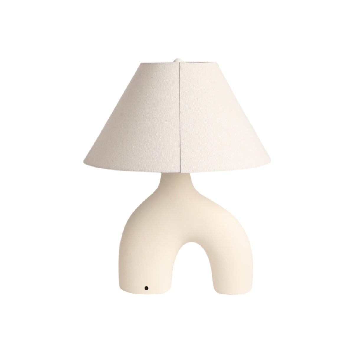 Holy City White Modern Curved Arch Table Lamp