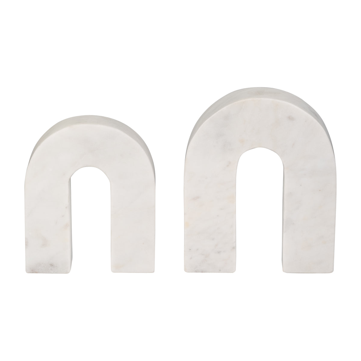 Hillcrest White Small Marble Horseshoe Tabletop Decor