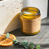 7.2oz Mandarin Rind + Geranium Natural Coconut Apricot Wax Candle - Ornate Home
