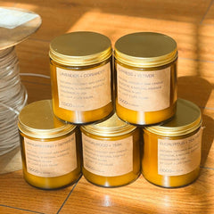 7.2oz Mandarin Rind + Geranium Natural Coconut Apricot Wax Candle - Ornate Home