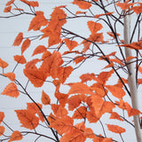 7' Autumn Paper Birch Artificial Fall Tree