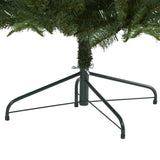 7’ Grand Teton Spruce Flat Back Artificial Christmas Tree with 220 Clear LED Lights and 953 Bendable Branches