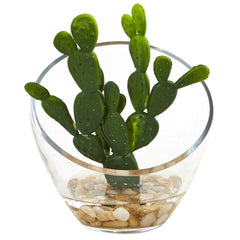 7” Mixed Succulent Artificial Plant in Glass Vase (Set of 3) - Ornate Home