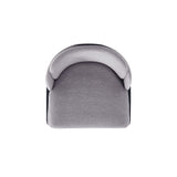 7-Piece Hathaway 59.05 Round Dining Set in Black with 6 Flor Dining Chairs in Grey - Ornate Home