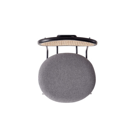 7-Piece Hathaway 59.05 Round Dining Set in Black with 6 Jardin Dining Chairs - Ornate Home