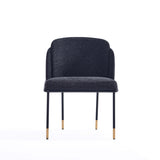 7-Piece Rockaway 70.86 Dining Set in Black with 6 Flor Dining Chairs in Black - Ornate Home