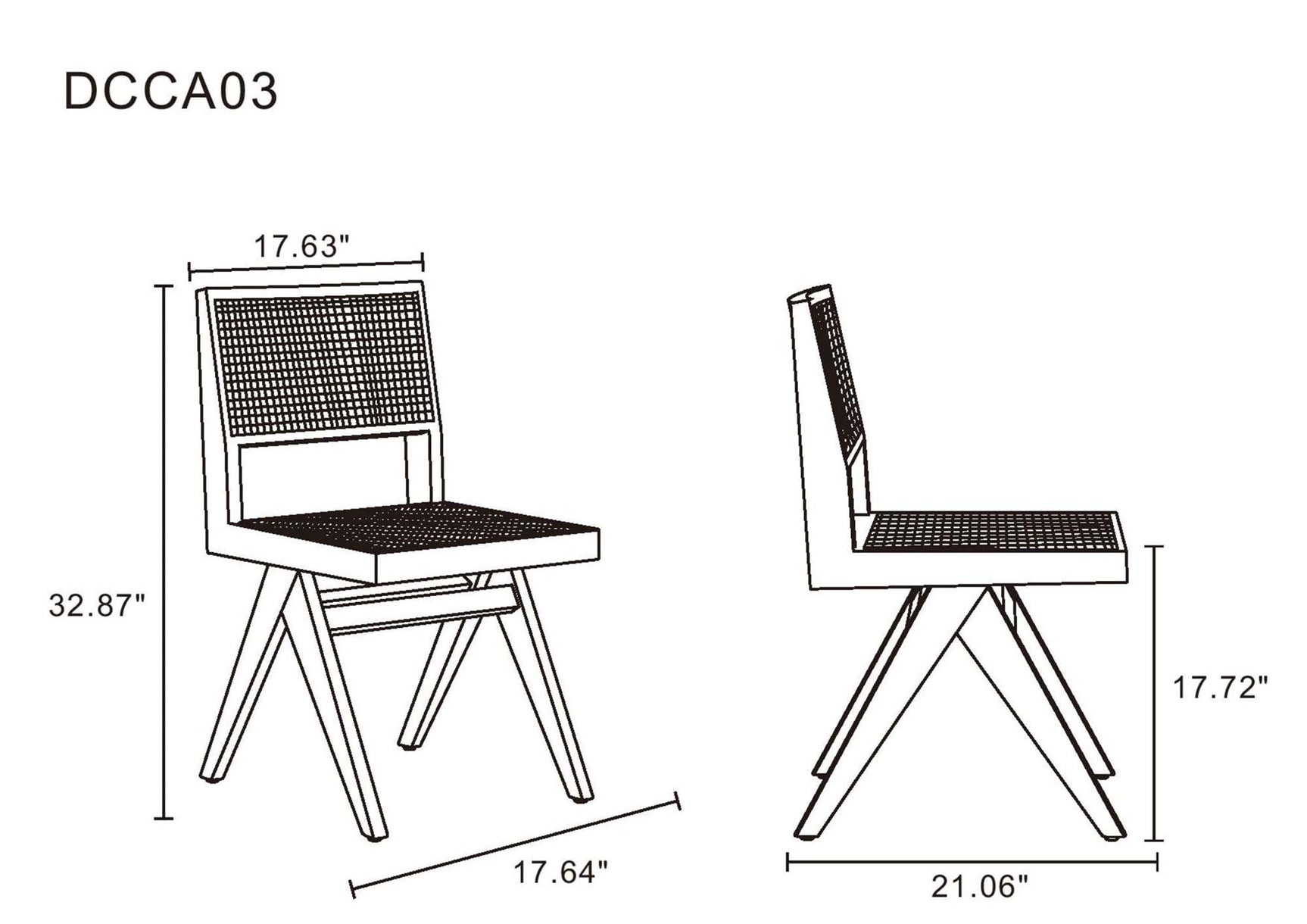 7-Piece Rockaway 70.86 Dining Set in Black with 6 Hamlet Side and Arm Chairs - Ornate Home