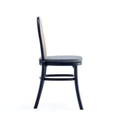 7-Piece Rockaway 70.86 Dining Set in Black with 6 Paragon 1.0 Dining Chairs - Ornate Home