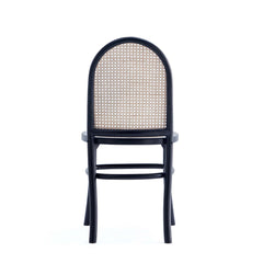 7-Piece Rockaway 70.86 Dining Set in Black with 6 Paragon 1.0 Dining Chairs - Ornate Home