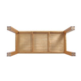 7-Piece Rockaway 70.86 Dining Set with 6 Carrington Chairs in Natural and Light Grey - Ornate Home