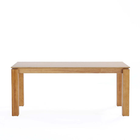 7-Piece Rockaway 70.86 Dining Set with 6 Carrington Chairs in Natural and Midnight Blue - Ornate Home