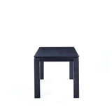7-PieceRockaway 70.86 Dining Set with 6 Carrington Chairs in Black and Midnight Blue - Ornate Home