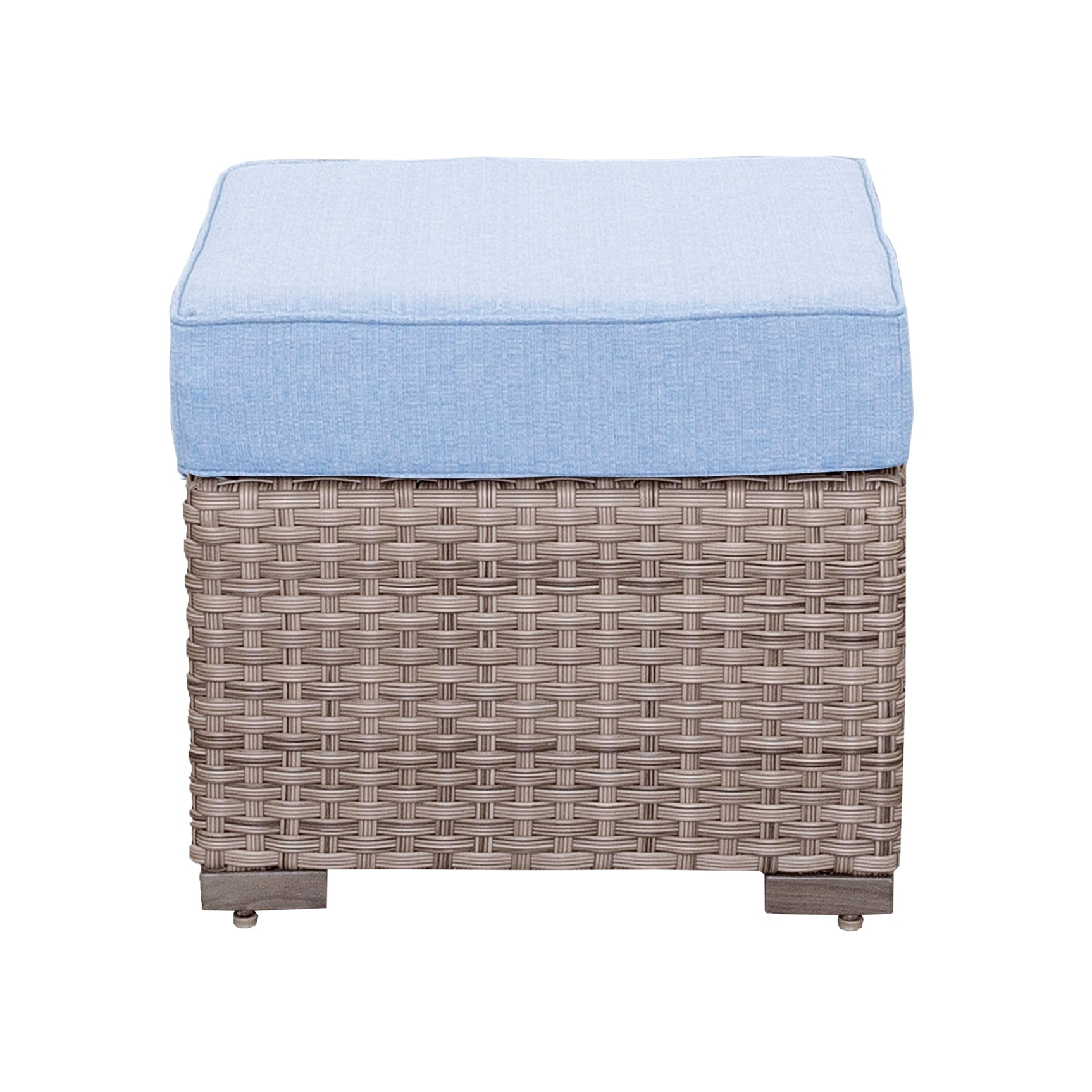 Marina Blue/Brown Outdoor Sectional Set