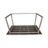 Marina Blue/Brown Outdoor Sectional Set