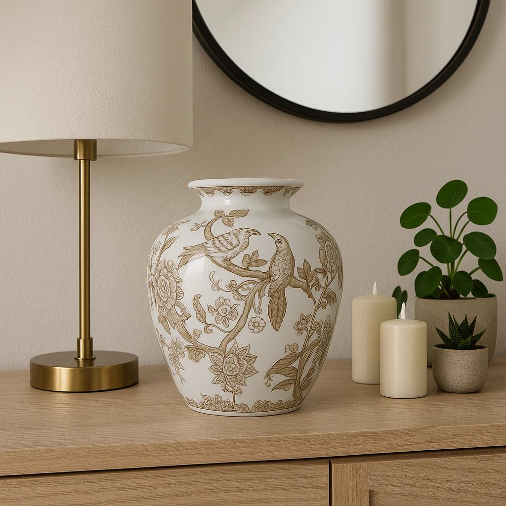 Gortonway Brown/White Chinoiserie